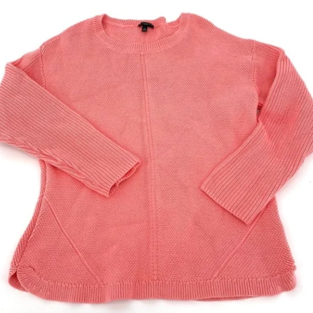 Talbots Pink Ribbed Sweater Size Small - Picture 2 of 11